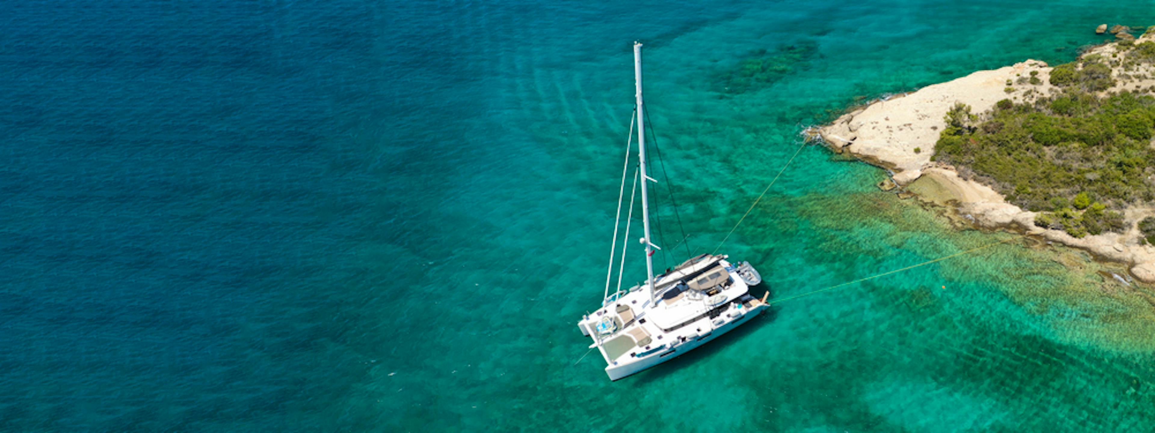 Catamaran sailing holidays in Greece
